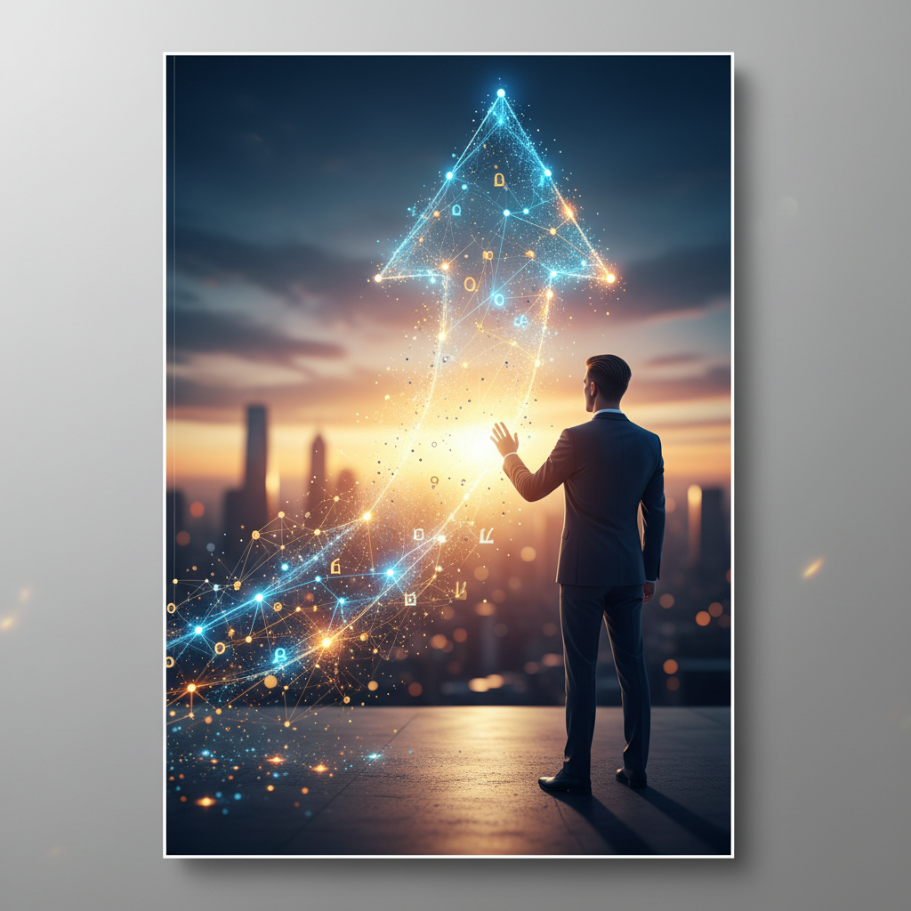 A modern, eye-catching cover with realistic lighting, evoking inspiration and professionalism.