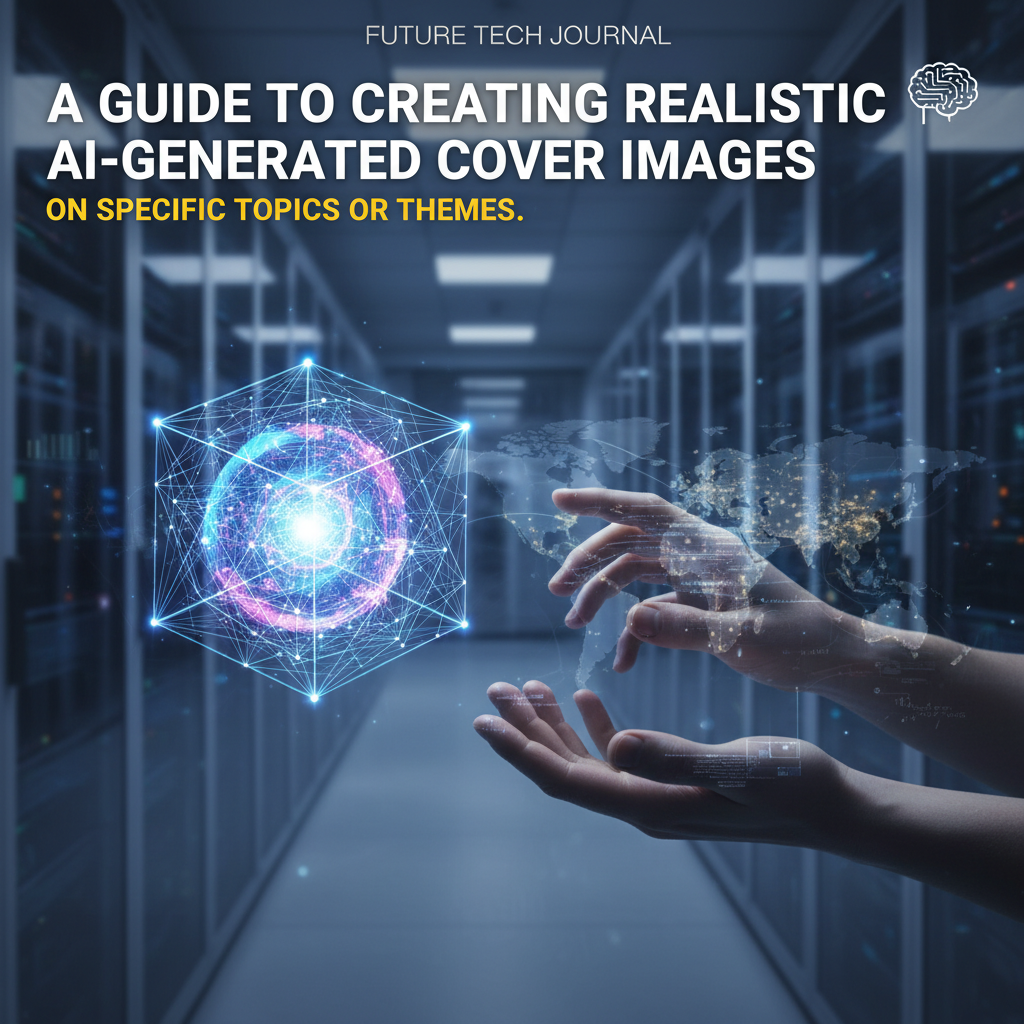 A guide to creating realistic AI-generated cover images on specific topics or themes.