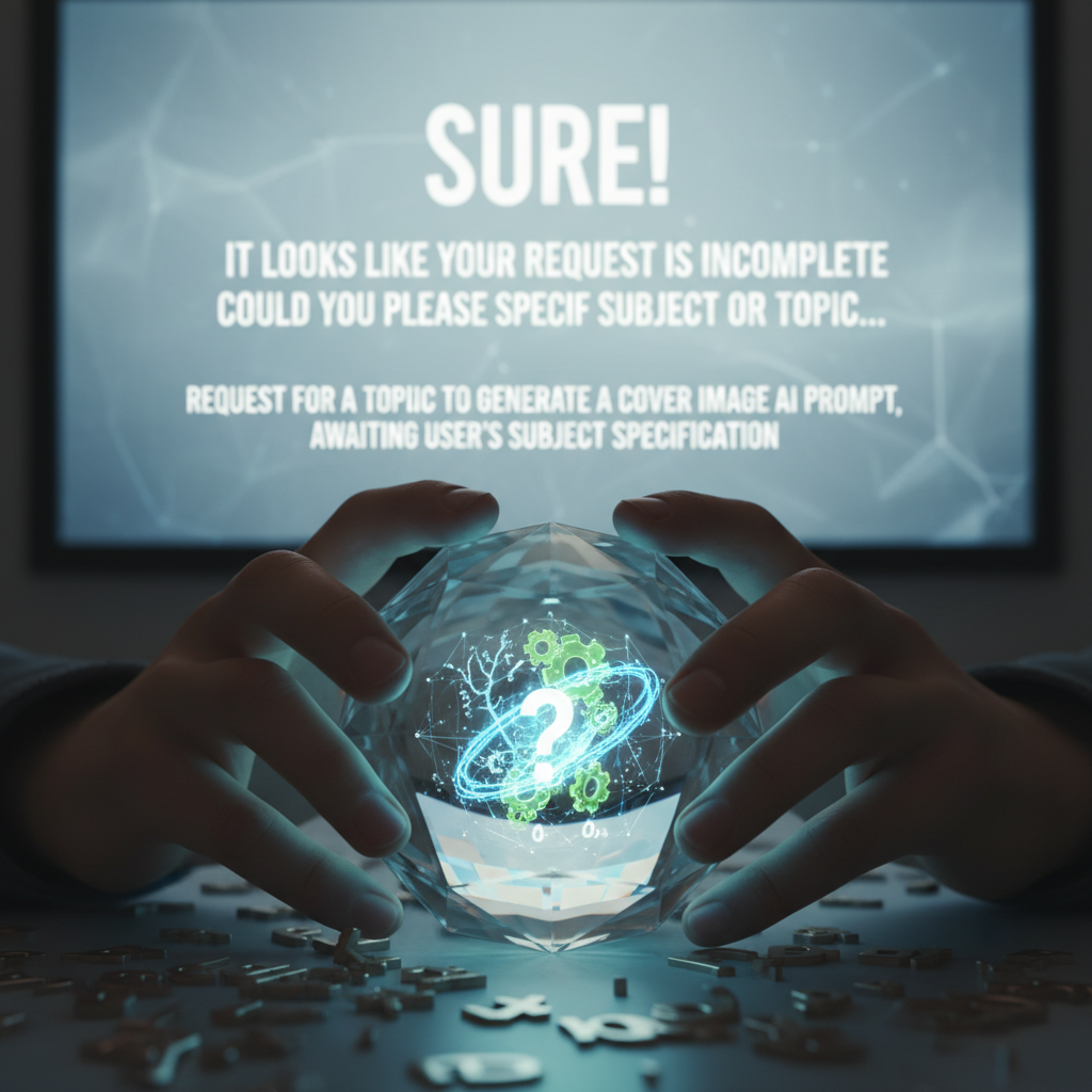 Request for a topic to generate a cover image AI prompt, awaiting user's subject specification.
